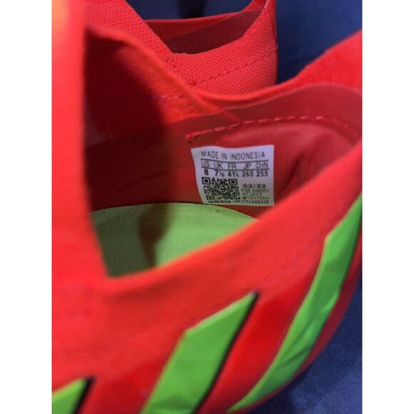 Adidas Predator Edge.1 SG Solar Red Football Boots Shoes Size US 8 GW1010 New - Picture 7 of 8